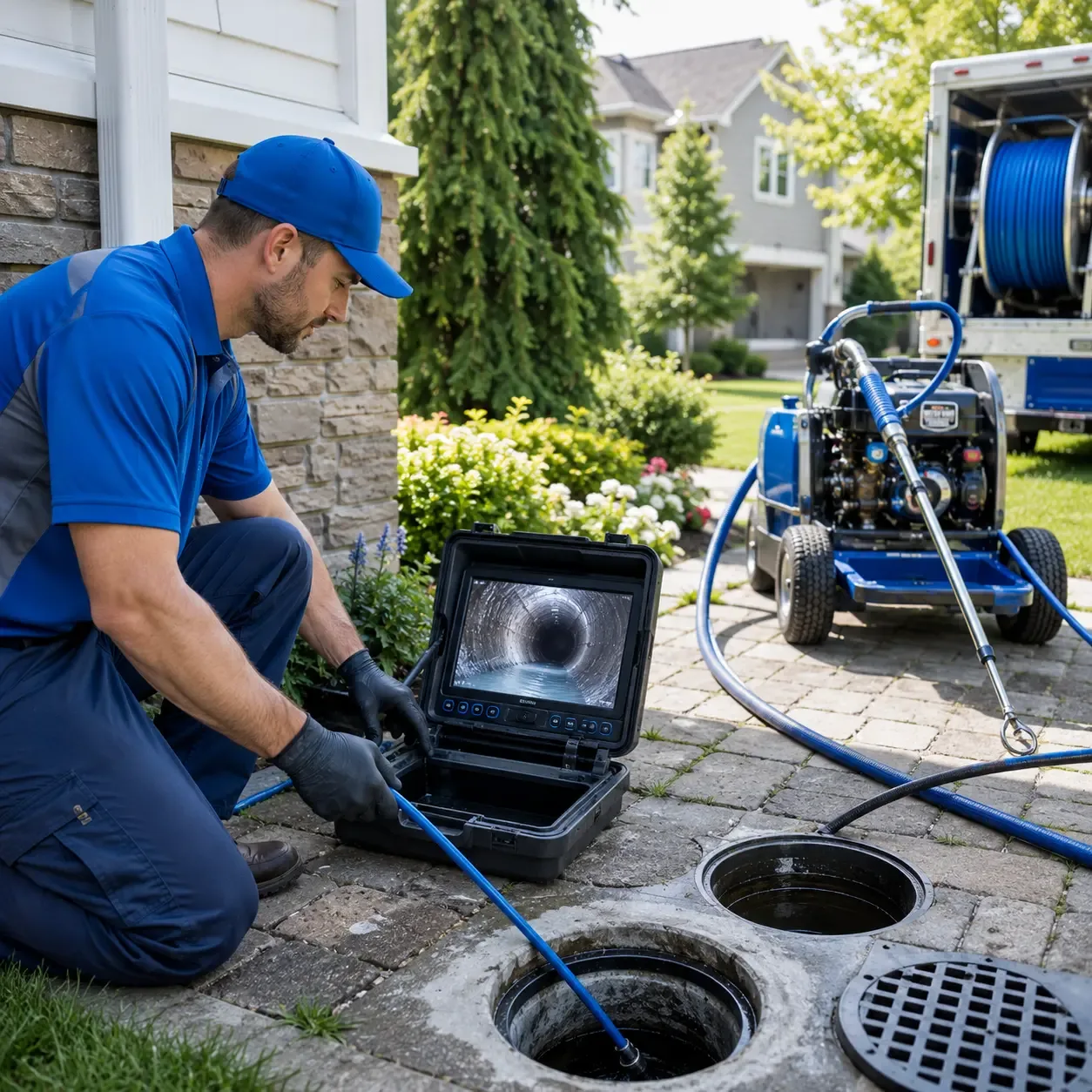 Outdoor drain cleaning professionals serving Villanova, PA