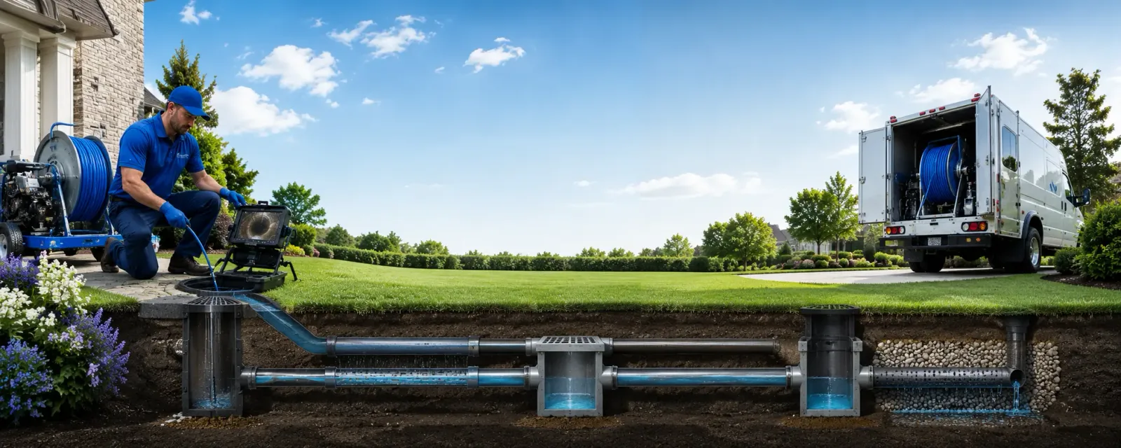Outdoor drain cleaning information for Villanova, PA